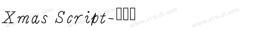 Xmas Script字体转换